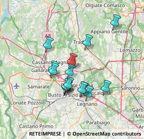 Mappa Via Mascagni, 21054 Fagnano Olona VA, Italia (5.84333)