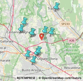 Mappa Via Mascagni, 21054 Fagnano Olona VA, Italia (3.34818)