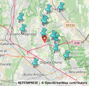 Mappa Via Mascagni, 21054 Fagnano Olona VA, Italia (3.5875)