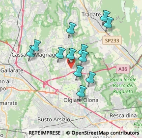 Mappa Via Mascagni, 21054 Fagnano Olona VA, Italia (3.00833)