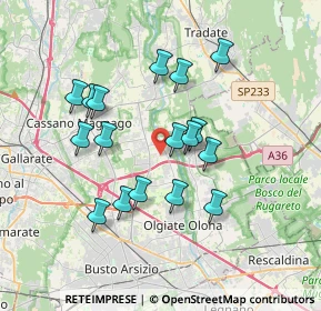 Mappa Via Mascagni, 21054 Fagnano Olona VA, Italia (3.21353)