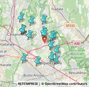 Mappa Via Mascagni, 21054 Fagnano Olona VA, Italia (3.20647)