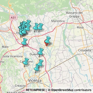 Mappa Piazza vi, 36066 Sandrigo VI, Italia (8.9875)