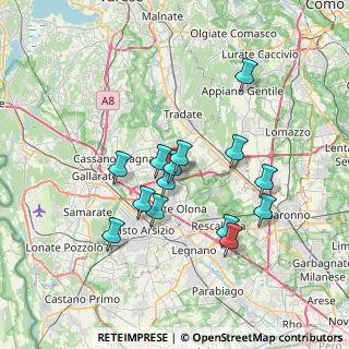 Mappa Via Caduti del Lavoro, 21050 Gorla Maggiore VA, Italia (6.13)