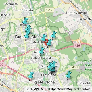 Mappa Via Caduti del Lavoro, 21050 Gorla Maggiore VA, Italia (2.092)