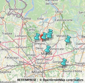 Mappa Via Lombardia, 20841 Carate Brianza MB, Italia (17.06556)