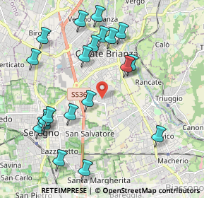 Mappa Via Lombardia, 20841 Carate Brianza MB, Italia (2.246)