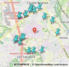 Mappa Via Lombardia, 20841 Carate Brianza MB, Italia (1.122)