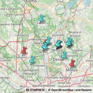 Mappa Via Giuseppe Verdi, 20821 Meda MB, Italia (6.09467)