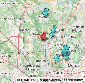 Mappa Via de Sanctis, 20825 Barlassina MB, Italia (6.62364)