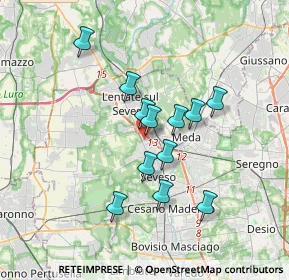 Mappa Via de Sanctis, 20825 Barlassina MB, Italia (2.87083)