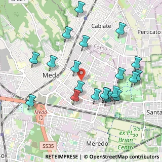 Mappa Via Luini Bernardino, 20821 Meda MB, Italia (1.0345)