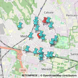 Mappa Via Luini Bernardino, 20821 Meda MB, Italia (0.826)