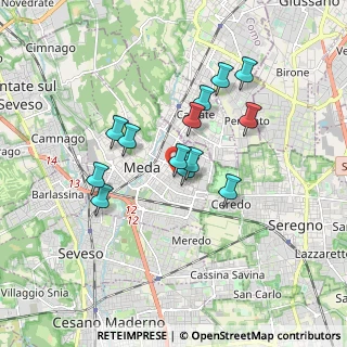 Mappa Via Luini Bernardino, 20821 Meda MB, Italia (1.44308)