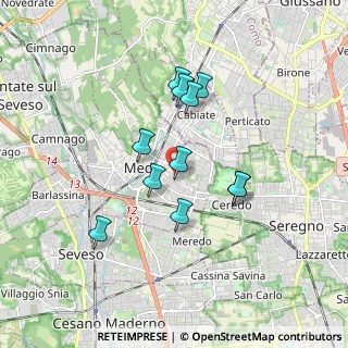 Mappa Via Luini Bernardino, 20821 Meda MB, Italia (1.45545)