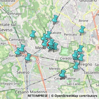 Mappa Via Luini Bernardino, 20821 Meda MB, Italia (1.81)