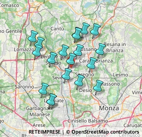 Mappa Via Luini Bernardino, 20821 Meda MB, Italia (6.26316)