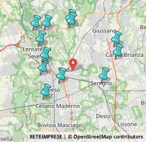 Mappa Via Luini Bernardino, 20821 Meda MB, Italia (4.25083)