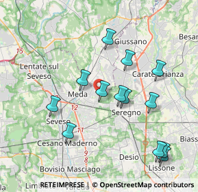 Mappa Via Luigi Einaudi, 20821 Meda MB, Italia (3.89308)