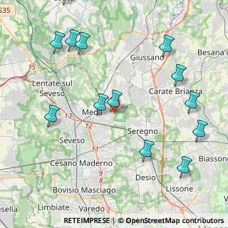 Mappa Via Luigi Einaudi, 20821 Meda MB, Italia (4.65846)