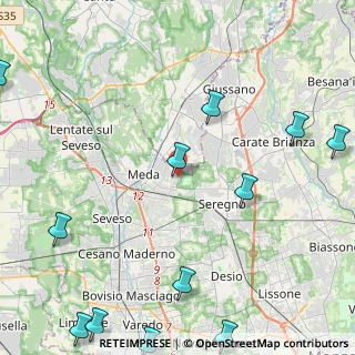 Mappa Via Luigi Einaudi, 20821 Meda MB, Italia (6.55583)