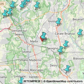 Mappa Via Luigi Einaudi, 20821 Meda MB, Italia (6.64125)
