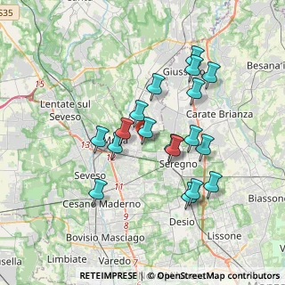 Mappa Via Luigi Einaudi, 20821 Meda MB, Italia (3.24222)