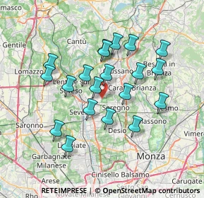 Mappa Via Luigi Einaudi, 20821 Meda MB, Italia (6.4075)