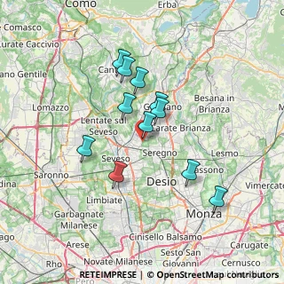 Mappa Via Luigi Einaudi, 20821 Meda MB, Italia (5.91545)