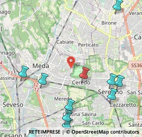 Mappa Via Luigi Einaudi, 20821 Meda MB, Italia (3.015)