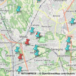 Mappa Via Luigi Einaudi, 20821 Meda MB, Italia (2.78)