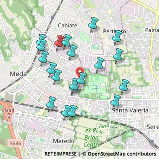 Mappa Via Luigi Einaudi, 20821 Meda MB, Italia (0.9495)