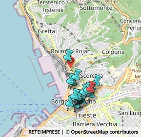 Mappa Via Udine, 34135 Trieste TS, Italia (0.9115)