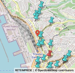 Mappa Via Udine, 34135 Trieste TS, Italia (0.6525)