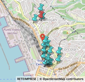 Mappa Via Lodovico Ariosto, 34135 Trieste TS, Italia (0.4535)