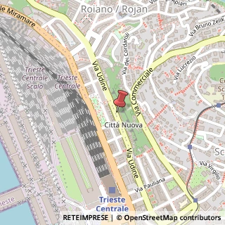 Mappa Via Udine, 49, 34135 Trieste, Trieste (Friuli-Venezia Giulia)
