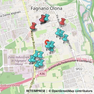 Mappa Via Cinque Giornate, 21054 Fagnano Olona VA, Italia (0.4245)
