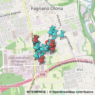 Mappa Via Cinque Giornate, 21054 Fagnano Olona VA, Italia (0.24815)