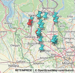 Mappa 21054 Olgiate Olona VA, Italia (11.09688)