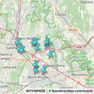 Mappa Via Cinque Giornate, 21054 Olgiate Olona VA, Italia (3.49833)