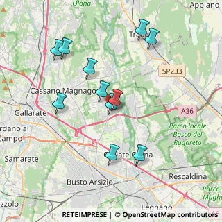 Mappa Via Cinque Giornate, 21054 Fagnano Olona VA, Italia (3.66273)