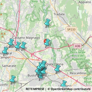 Mappa Via Cinque Giornate, 21054 Fagnano Olona VA, Italia (5.69)