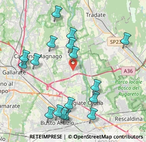 Mappa Via Cinque Giornate, 21054 Olgiate Olona VA, Italia (4.49647)