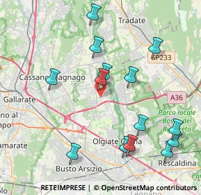 Mappa Via Cinque Giornate, 21054 Olgiate Olona VA, Italia (4.37357)