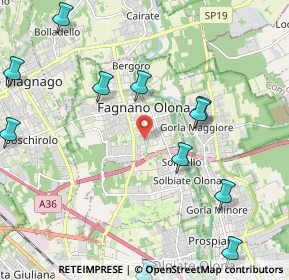 Mappa Via Cinque Giornate, 21054 Olgiate Olona VA, Italia (2.61)