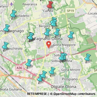 Mappa Via Cinque Giornate, 21054 Olgiate Olona VA, Italia (2.5415)