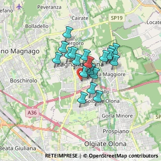 Mappa Via Cinque Giornate, 21054 Fagnano Olona VA, Italia (1.1825)