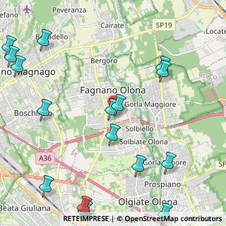 Mappa Via Cinque Giornate, 21054 Olgiate Olona VA, Italia (3.00875)