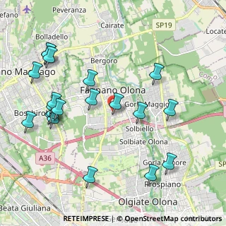 Mappa Via Cinque Giornate, 21054 Fagnano Olona VA, Italia (2.334)
