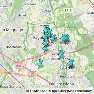 Mappa Via Cinque Giornate, 21054 Fagnano Olona VA, Italia (1.27063)